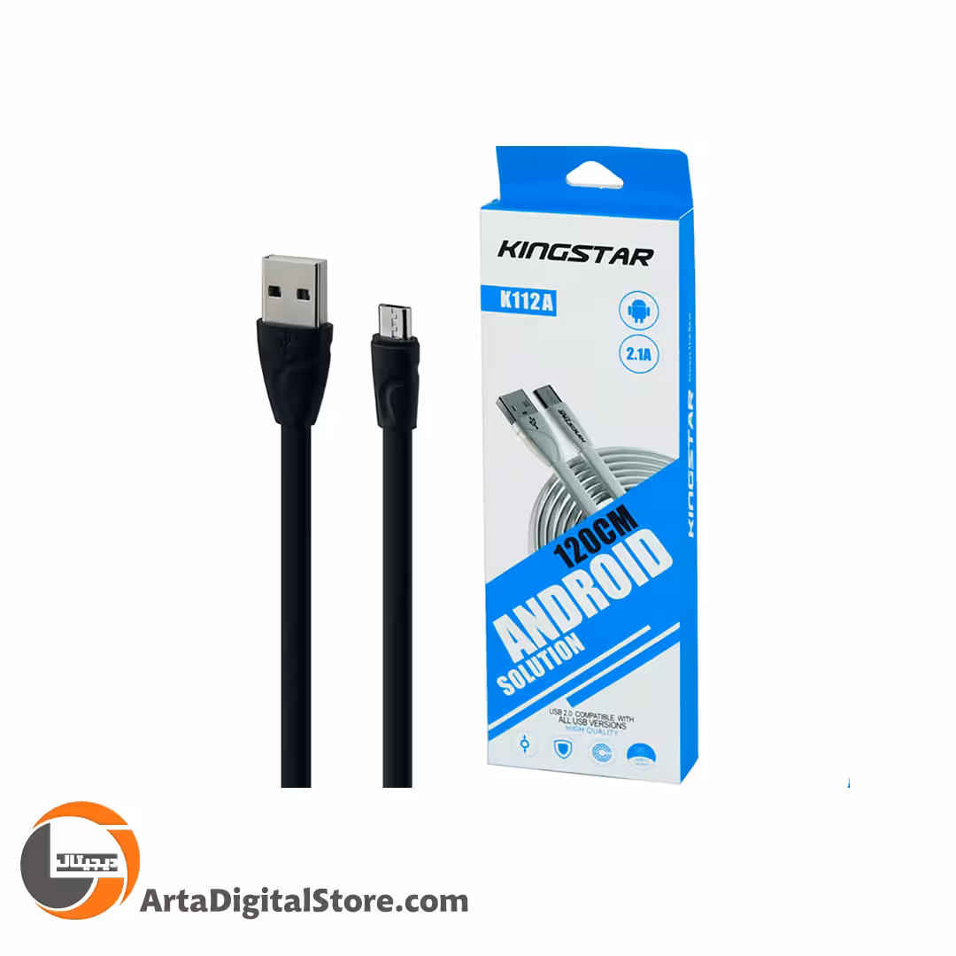 کابل میکرو یو اس بی  KingStar K112A Micro USB Cable طول 120CM