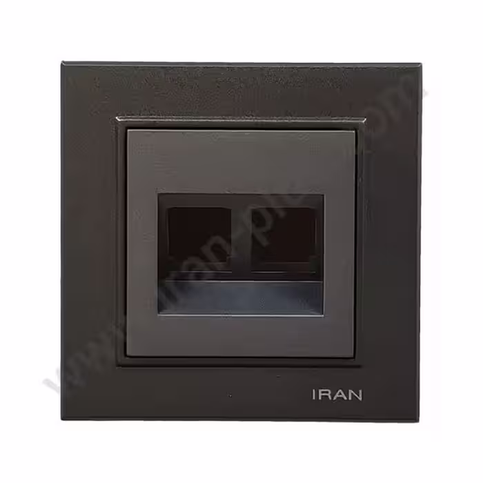 تلفن دوسوکت cat3 cat3 مدل برلیان رنگی زغال سنگی