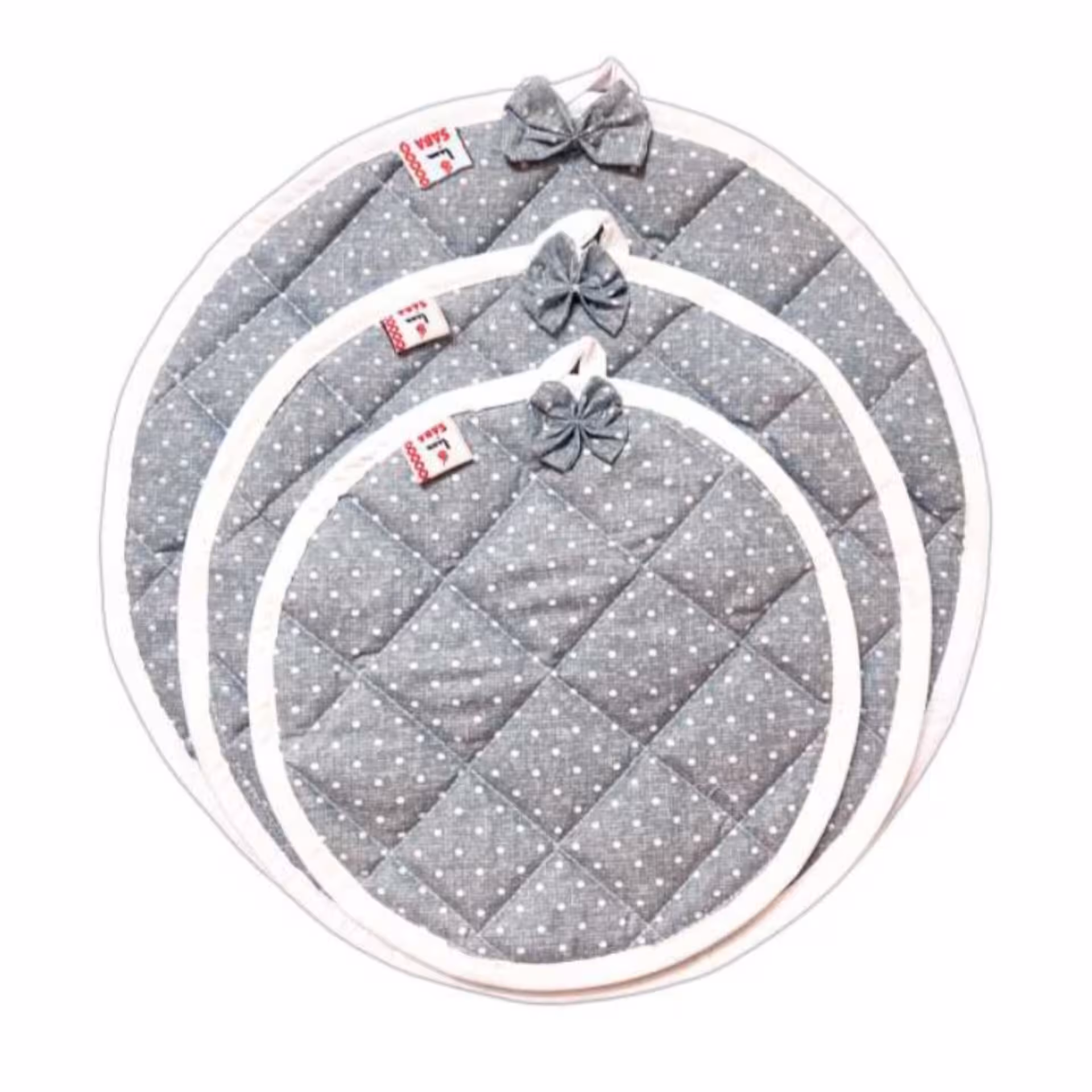 ست دمکنی 3 تکه طرح خالدار کد 127