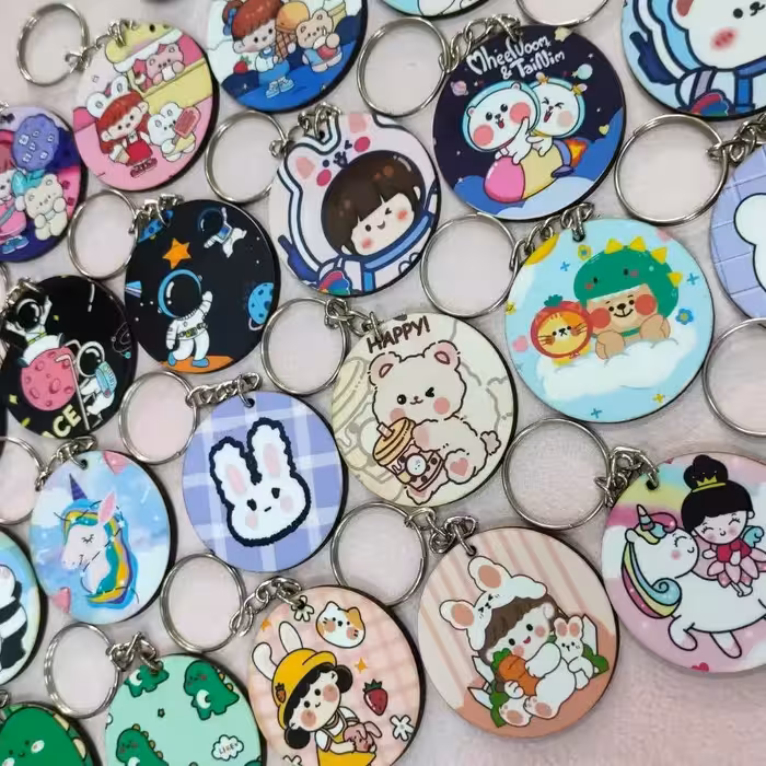 جاکلیدی و آویز کیف چوبی کیوت