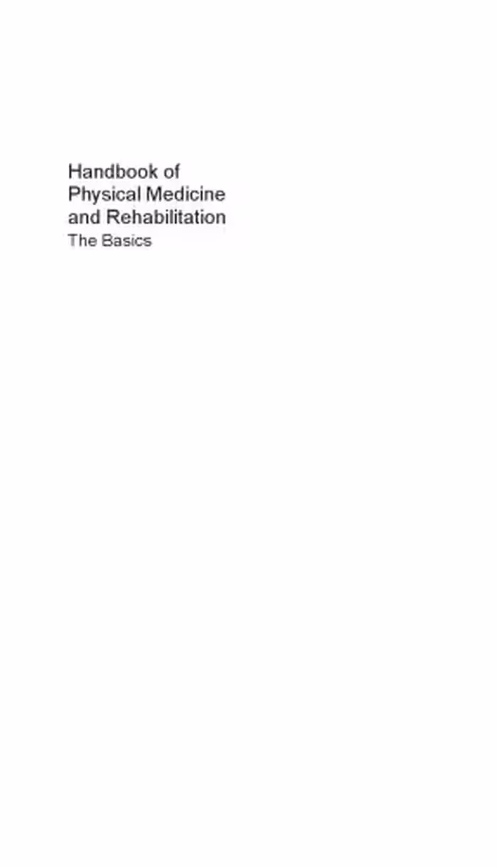 خرید و دانلود نسخه کامل کتاب Handbook of physical medicine and rehabilitation : the basics