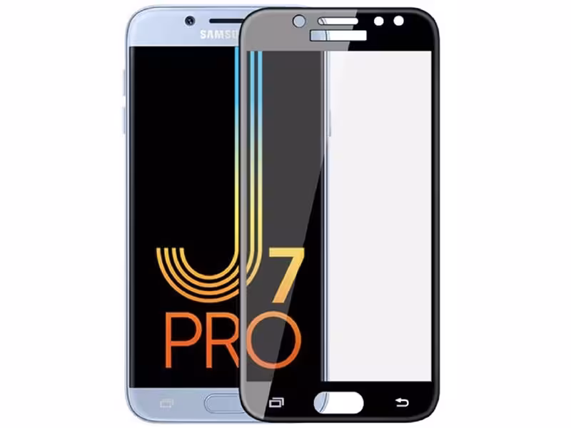محافظ صفحه نمايش تمام چسب مناسب برای گوشی موبايل سامسونگ J7 Pro