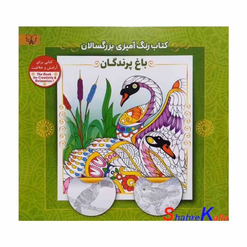 کتاب رنگ آمیزی بزرگسالان باغ پرندگان اثر سید عباس اسلامی انتشارات آثار برات