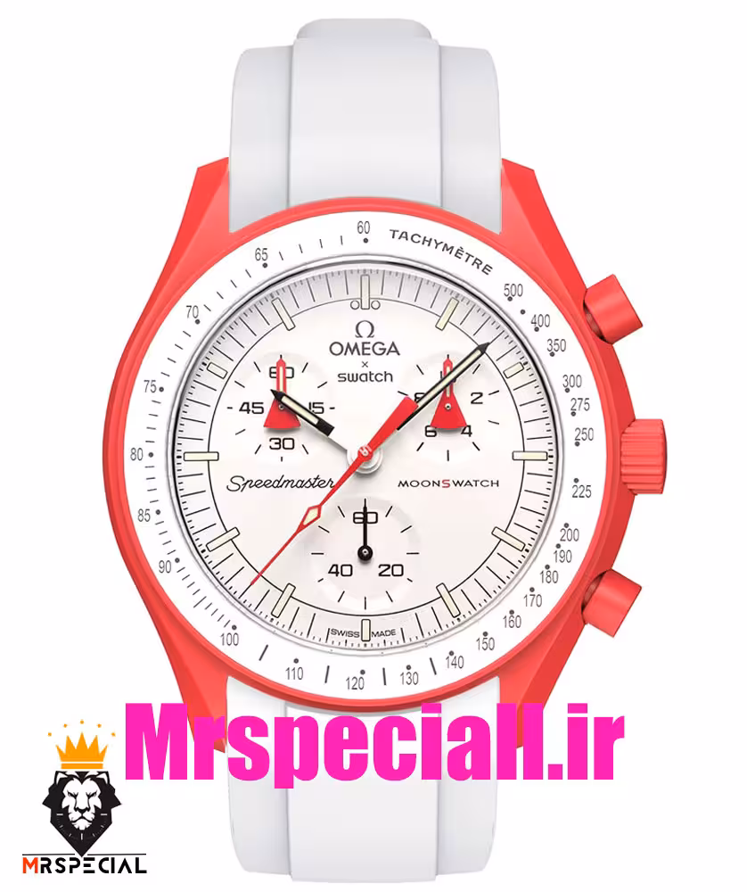 ساعت مچی امگا سواچ مدل مأموریت به مریخ OmegaSwatch Moonswatch 020773