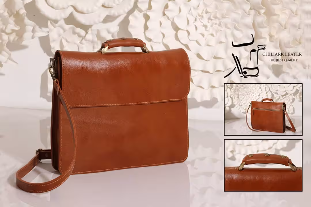 کیف مدارک دستی و دوشی چرمی کد 10655