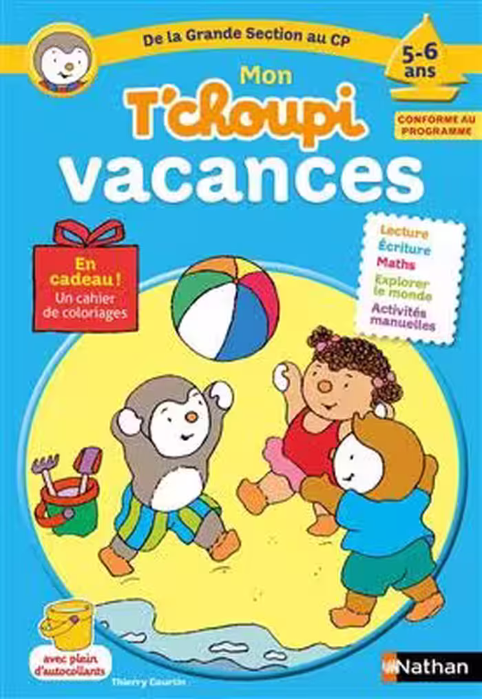 دانلود کتاب Mon T'choupi vacances De la Grande Section au CP 5-6 ans
