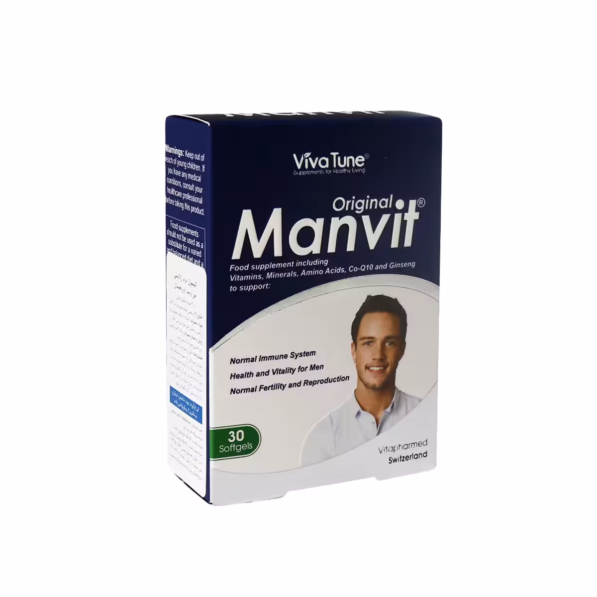 سافت ژل من ویت اورجینال ویواتیون مناسب آقایان 30 عدد