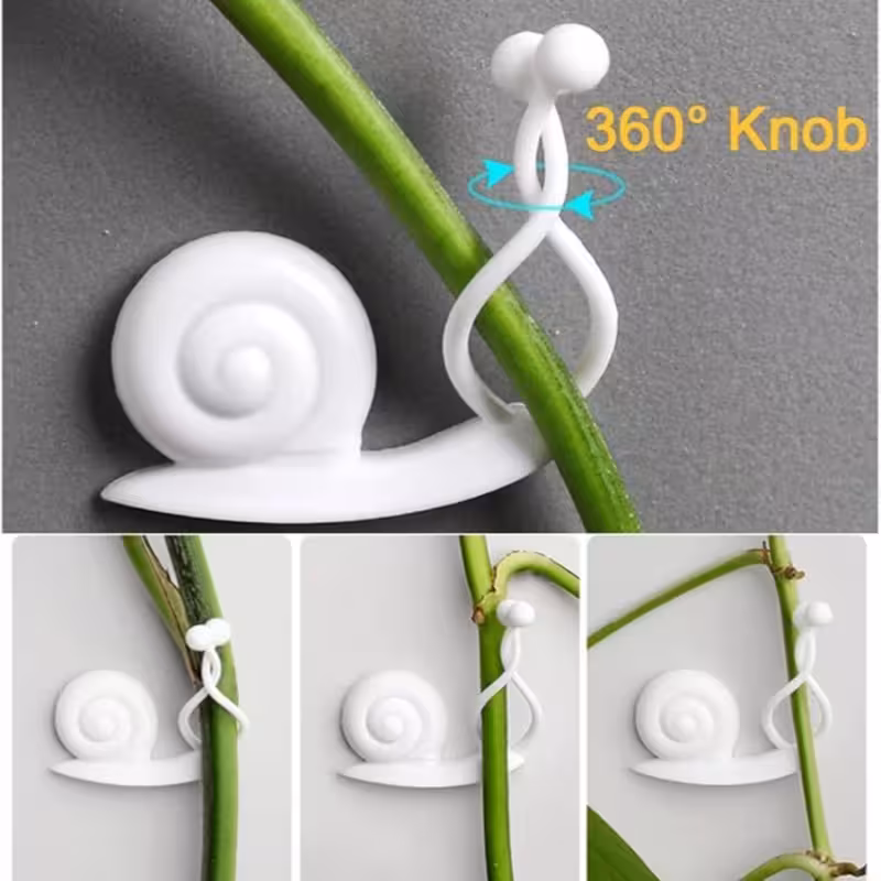 گیره گل رونده طرح حلزون بسته 10 عددی | amazonchi