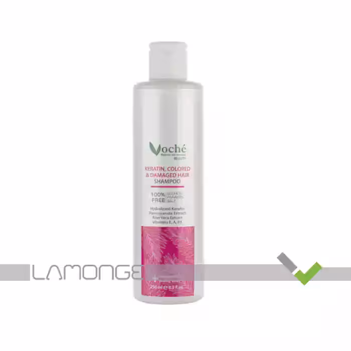 شامپو کراتینه وچه مناسب موهای رنگ شده و آسیب دیده حجم 250 میلی لیتر