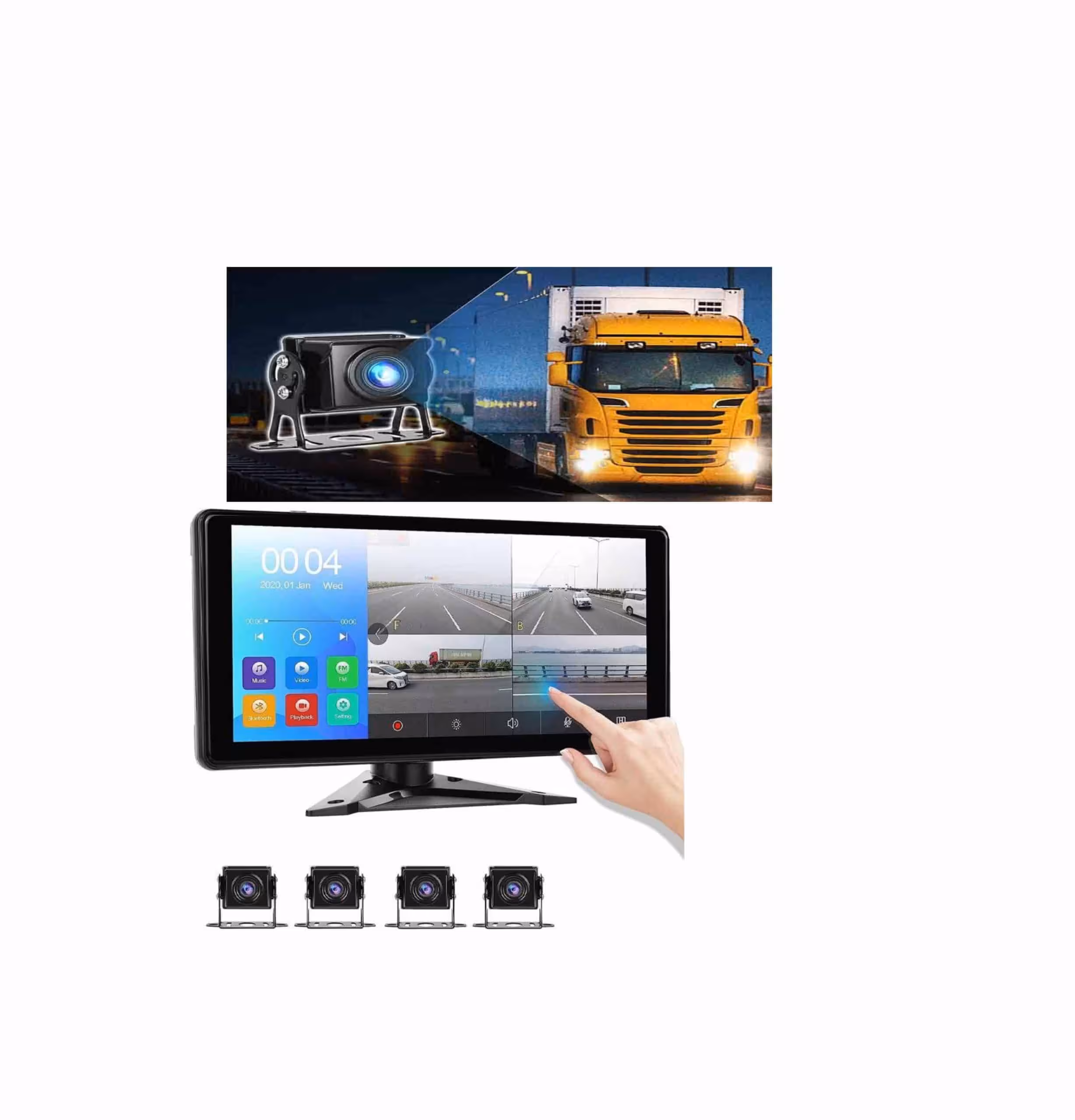 پک 4کانال ثبت وقایع کامیون و تریلی