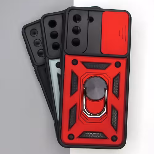 قاب سامسونگ S21 FE بتمنی لاکچری محافظ لنز کشویی