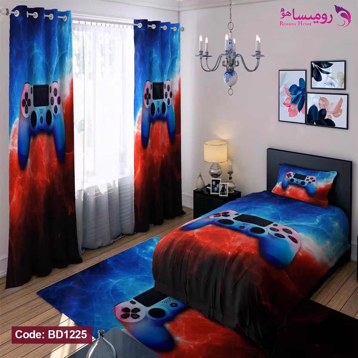 قیمت و خرید روتختی طرح گیم یک نفره برند دکو کد BD1225