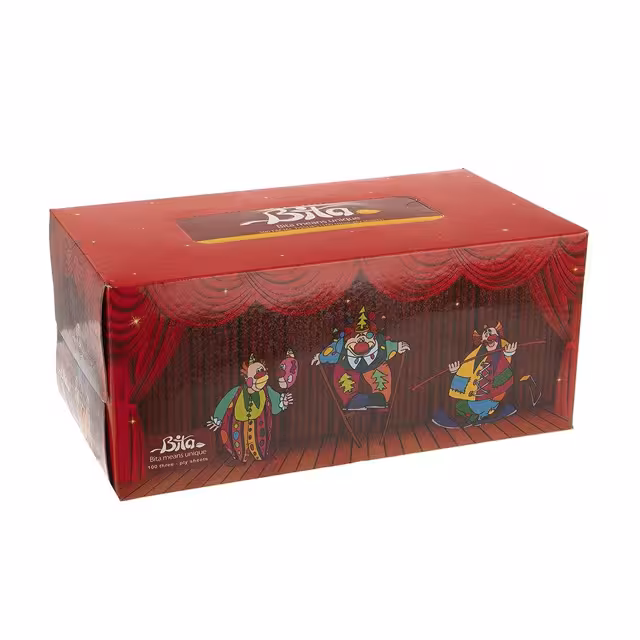 دستمال کاغذی فانتزی بی تا 100 برگ سه لا