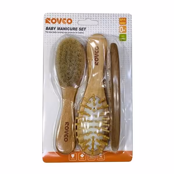 ست شونه برس چوبی Rovco