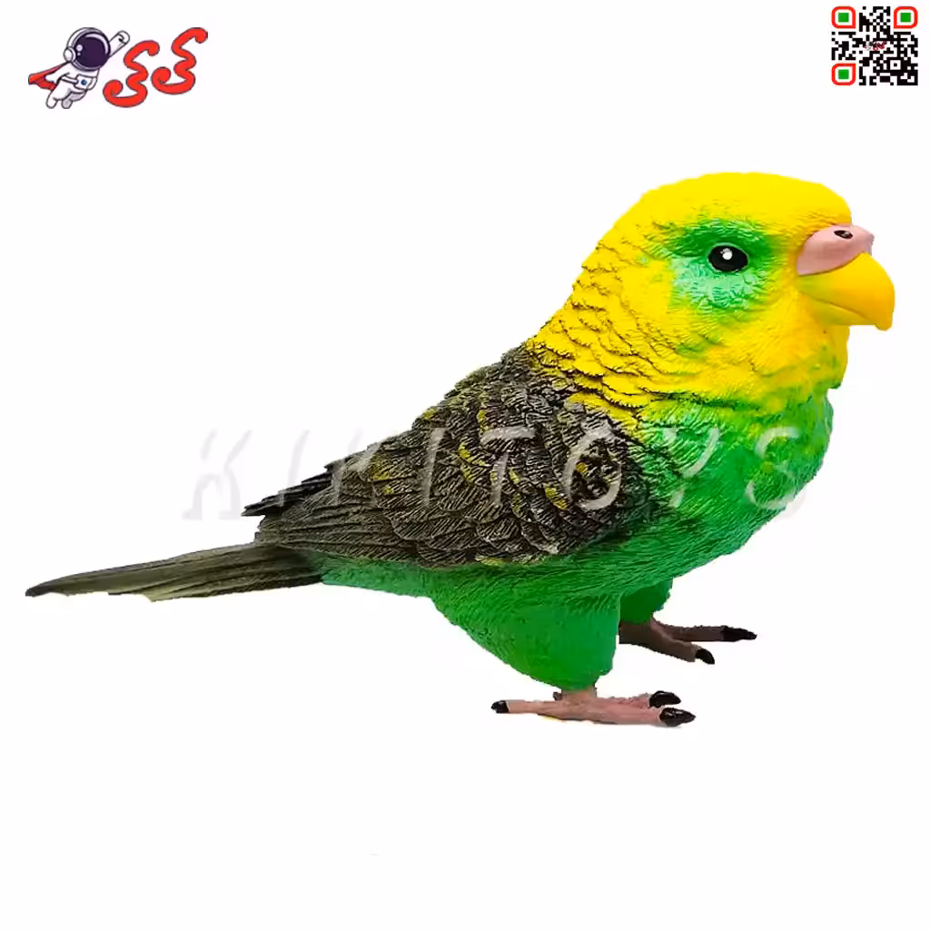 فیگور حیوانات مرغ عشق سبز اسباب بازی Budgerigar 1077