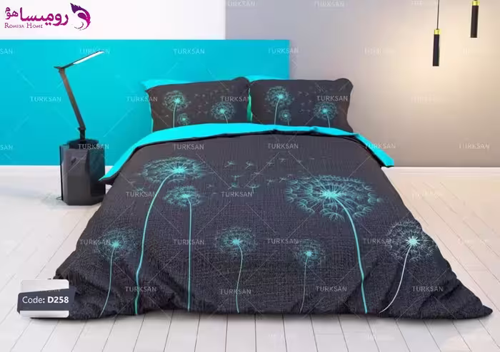 سرویس روتختی طرح قاصدک آبی دو نفره برند ترکسان کد d258