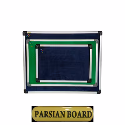 تابلو اعلانات ساده بدون شیشه دور قاب آلومینیوم ساده پارسیان برد 70*50
