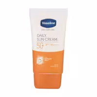 کرم ضدآفتاب بی‌رنگ وازلین  SPF50 مدل دیلی سان مناسب انواع پوست حجم 50ml