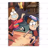 دفتر مشق کارتون آبشار جاذبه کد note-C-02