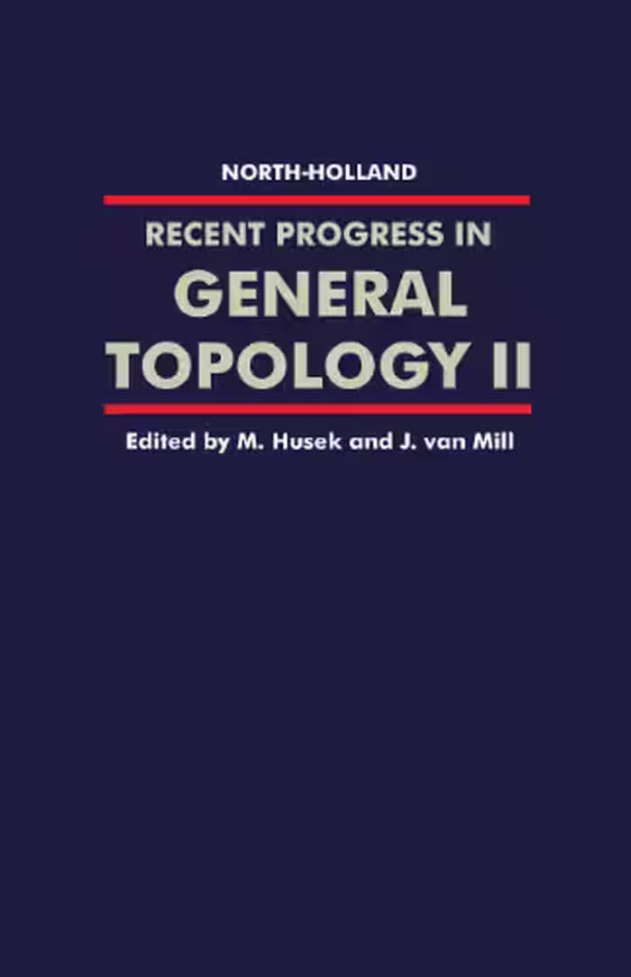 خرید و دانلود نسخه کامل کتاب Recent progress in general topology II