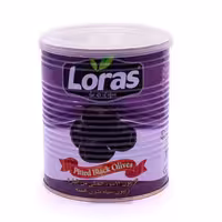 زیتون سیاه لوراس Loras بدون هسته حلب 800 گرم
