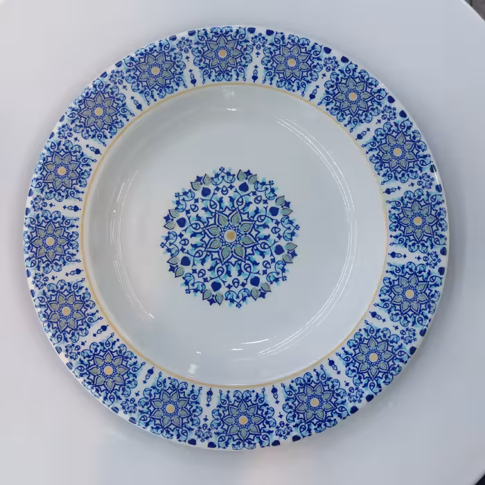 ملامین نشکن بشقاب گود( خورشت خوری) کد 815 طرح زرین