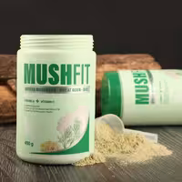 پودر قارچ صدفی به همراه پودر جوانه گندم و پودر شوید 450 گرمی
