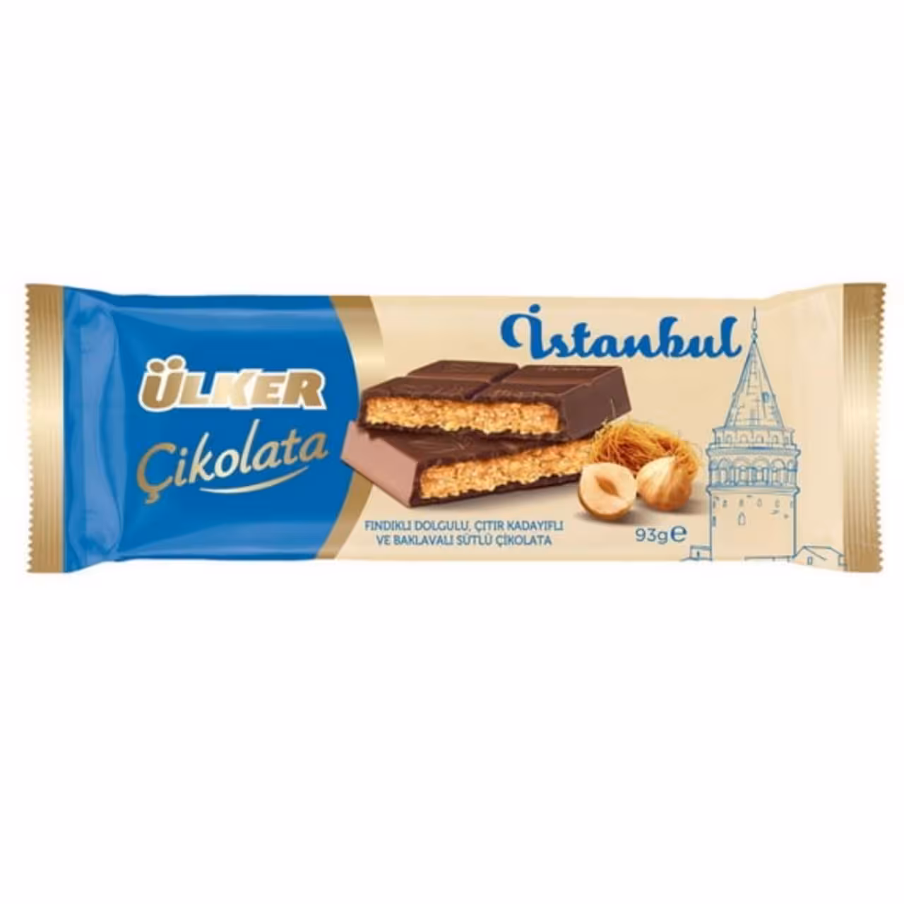 شکلات استانبول اولکر فندقی بسته 6 عددی ulker