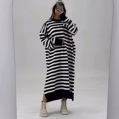 پیراهن روزمره زنانه پشمی مدل ترانه