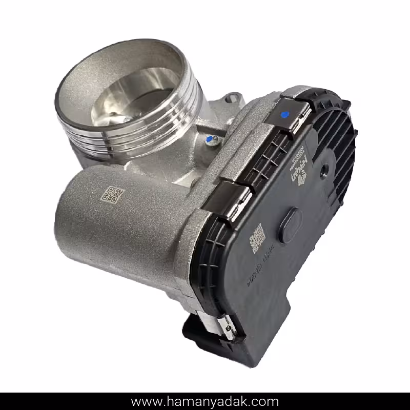 دریچه گاز کامل برقی پژو 206 تیپ 2 مدل مایفو برند هیرکان