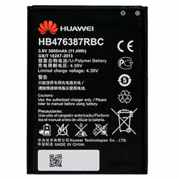 باتری اصلی هوآوی HUAWEI G750 مدل HB476387RBC ظرفیت 3000mAh