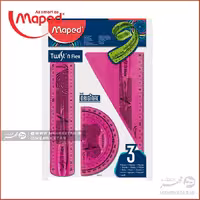 ست خط کش و گونیا و نقاله انعطاف پذیر مپد Maped Twist’n Flex 3PCS