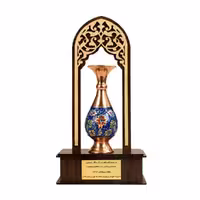 تندیس گلدان مس و پرداز 16