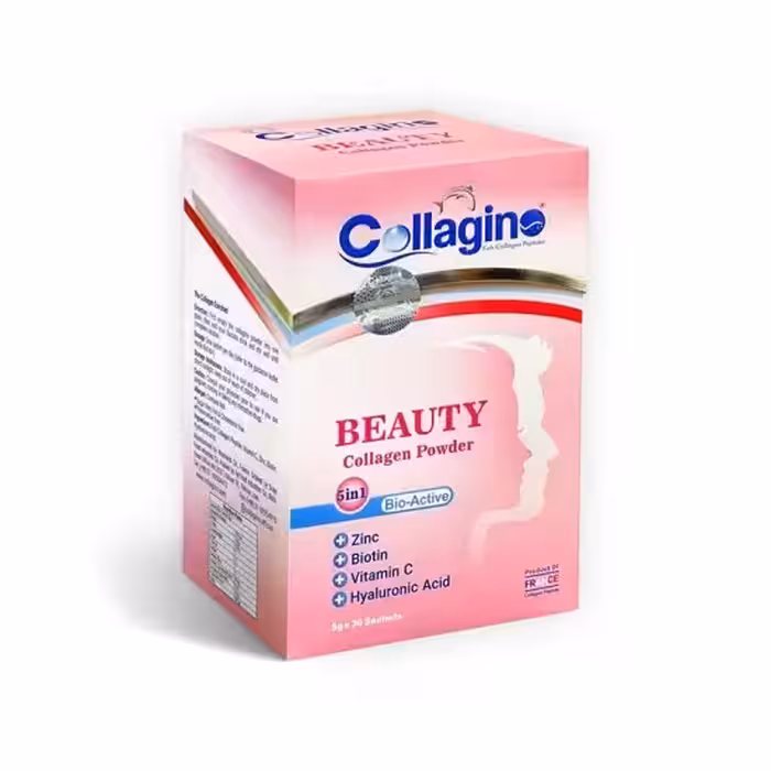 کلاژینو بیوتی پودر کلاژن/ صورتی