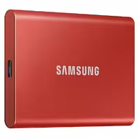 هارد SSD اکسترنال سامسونگ مدل T7 Portable RED ظرفیت 500 گیگابایت