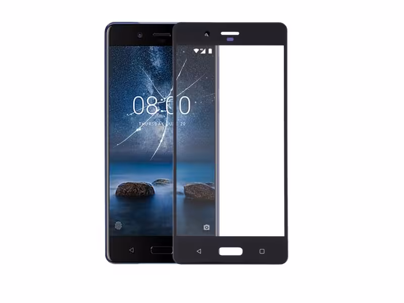 گلس فول نوکیا 8 مشکی