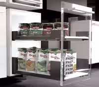 سوپر لردر 10.6و19.3 سانتیمتر زیر صفحه اسلیم شیشه دو طبقه با عمق 40 و عرض آزاد فانتونی  کد F438