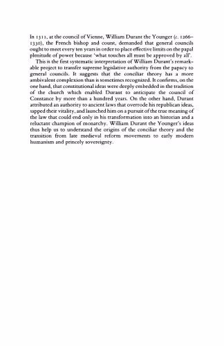 خرید و دانلود نسخه کامل کتاب Council and Hierarchy: The Political Thought of William Durant the Younger