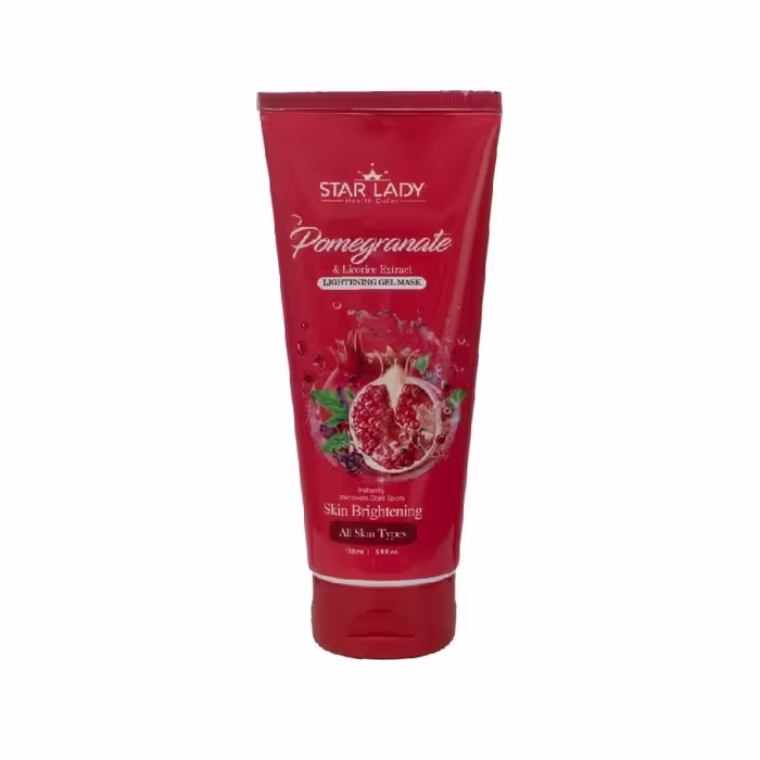 ژل ماسک روشن کننده صورت استارلیدی حاوی عصاره انار حجم 175 میلی لیتر