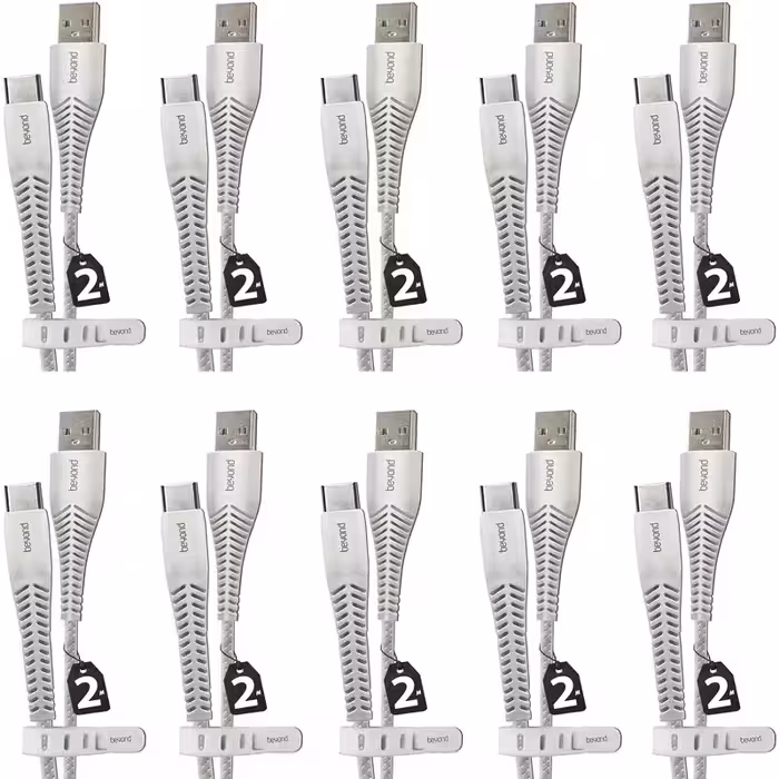 کابل تبدیل USB به USB-C بیاند مدل BUC-302LT FAST CHARGE طول 2 متر بسته 10 عددی