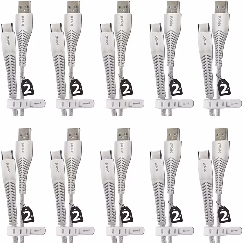 کابل تبدیل USB به USB-C بیاند مدل BUC-302LT FAST CHARGE طول 2 متر بسته 10 عددی