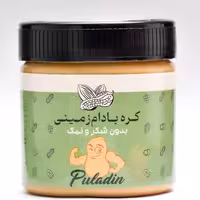 کره بادام زمینی بدون شکر و نمک پولادین- 300 گرم