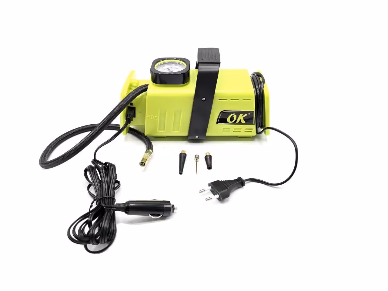 کمپرسور فندکی 2 حالته ماشین و برق شهری OK مدل 1212