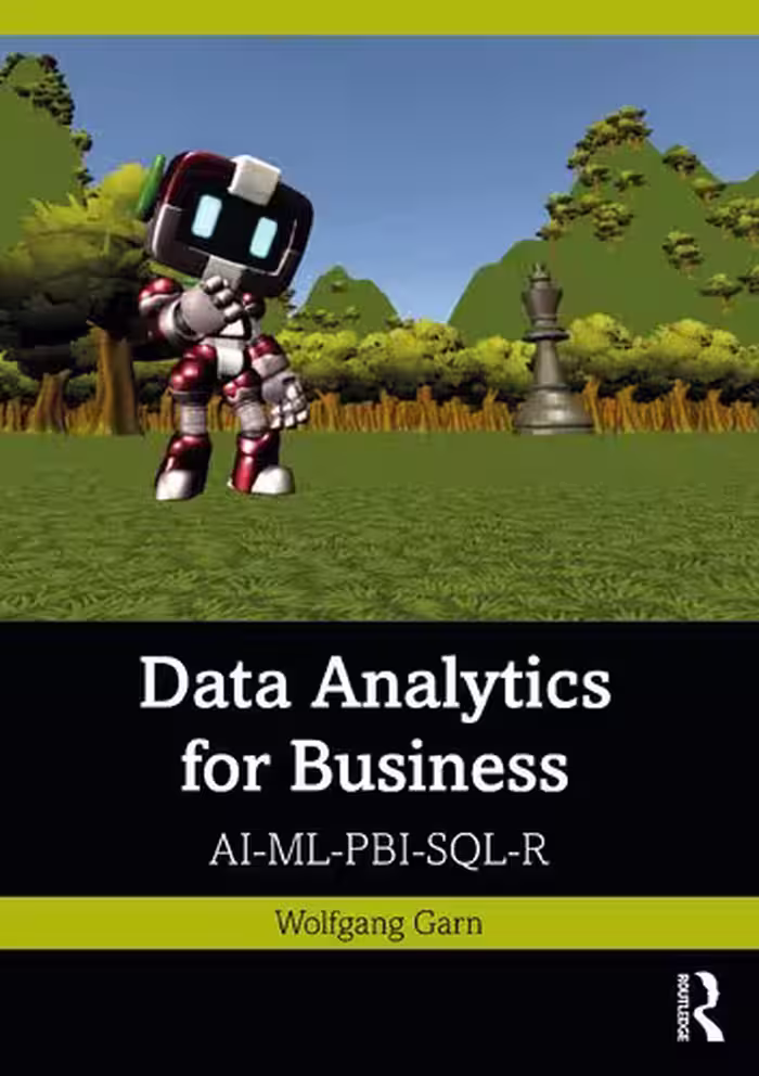 خرید و دانلود نسخه کامل کتاب Data Analytics for Business; AI-ML-PBI-SQL-R