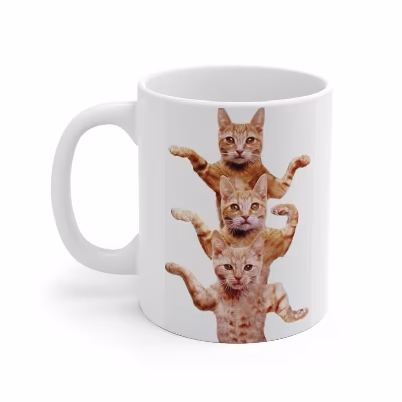 ماگ طرح گربه Cat مدل NM1252