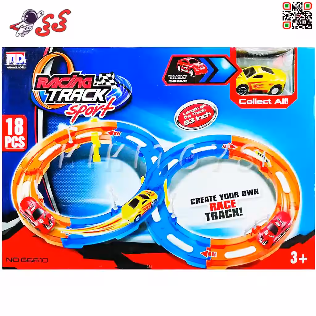 اسباب بازی پیست مسابقه و ریسینگ  طرح هات ویلز RACING TRACK 66610