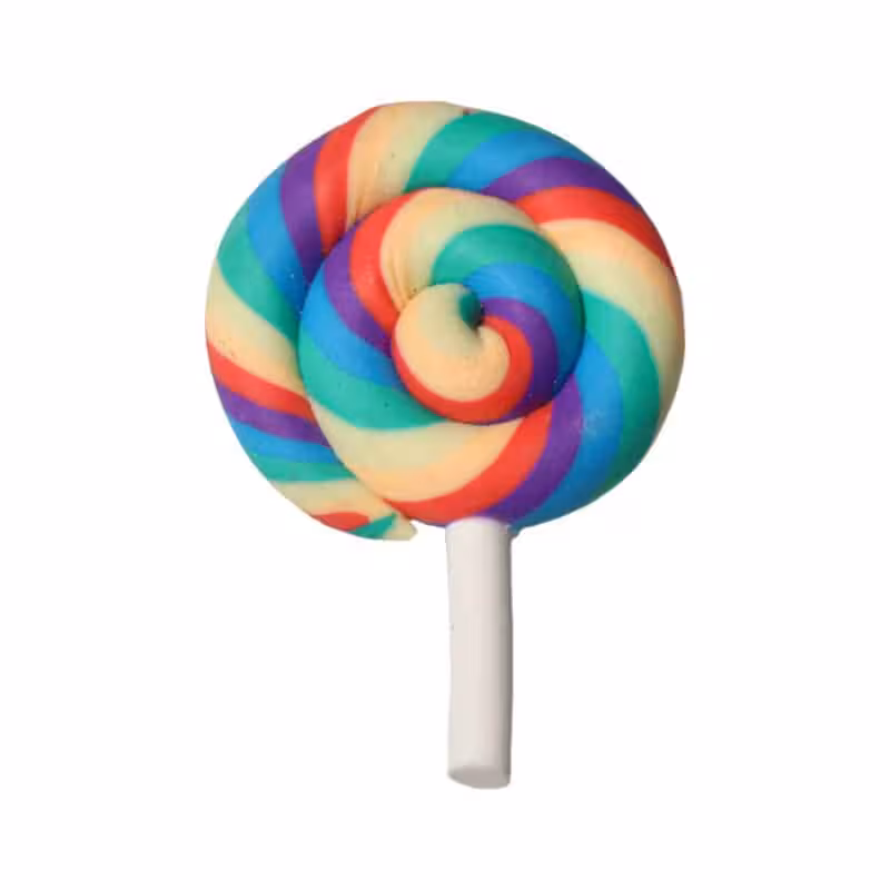 جیبیتز طرح آب نبات چوبی رنگ آبی و قرمز