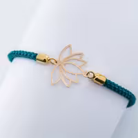 دستبند بافت گل نیلوفر