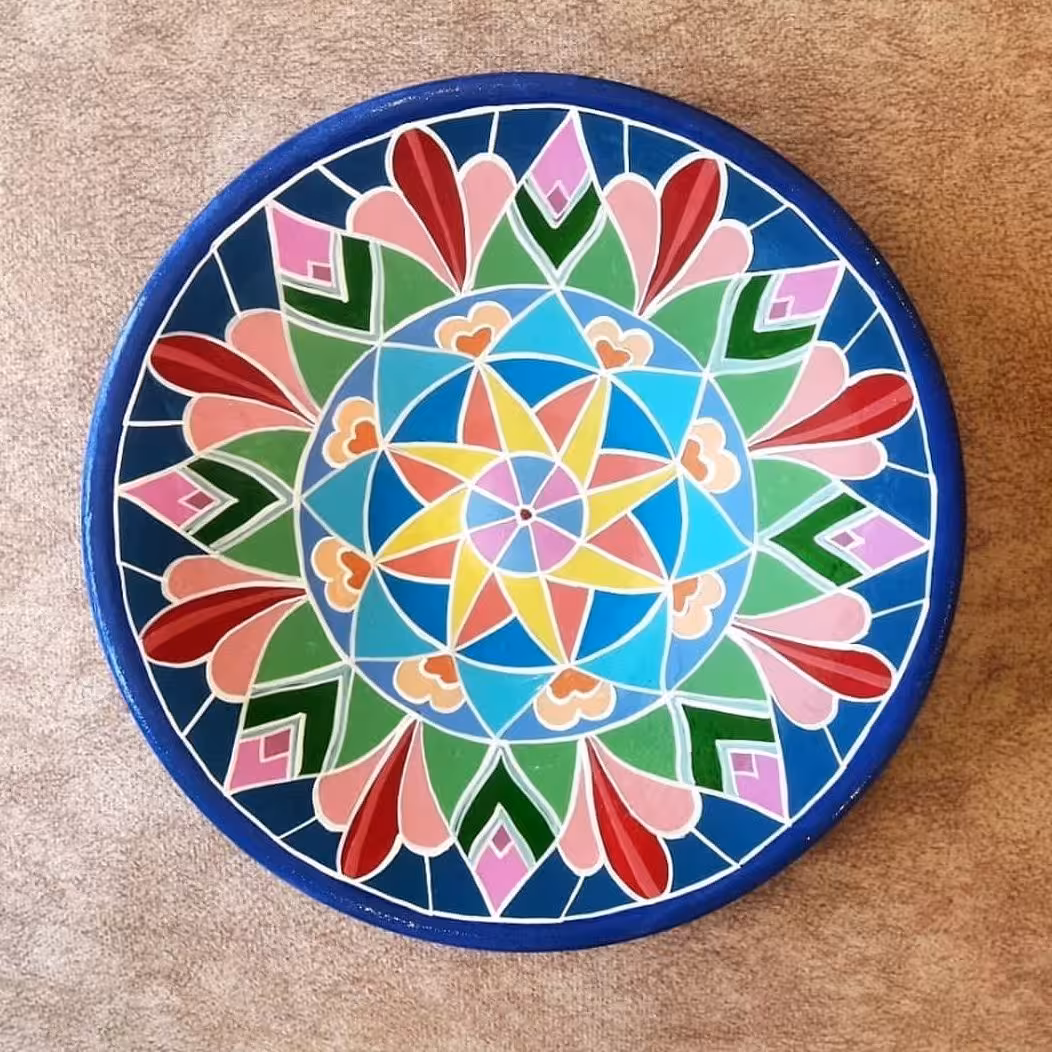 دیوارکوب سفالی(طرح ستاره)