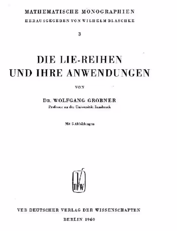 خرید و دانلود نسخه کامل کتاب Die Lie-Reihen und ihre Anwendungen